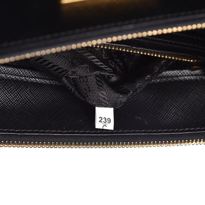 Prada Saffiano Small Galleria Double Zip Tote Black 8 of 20