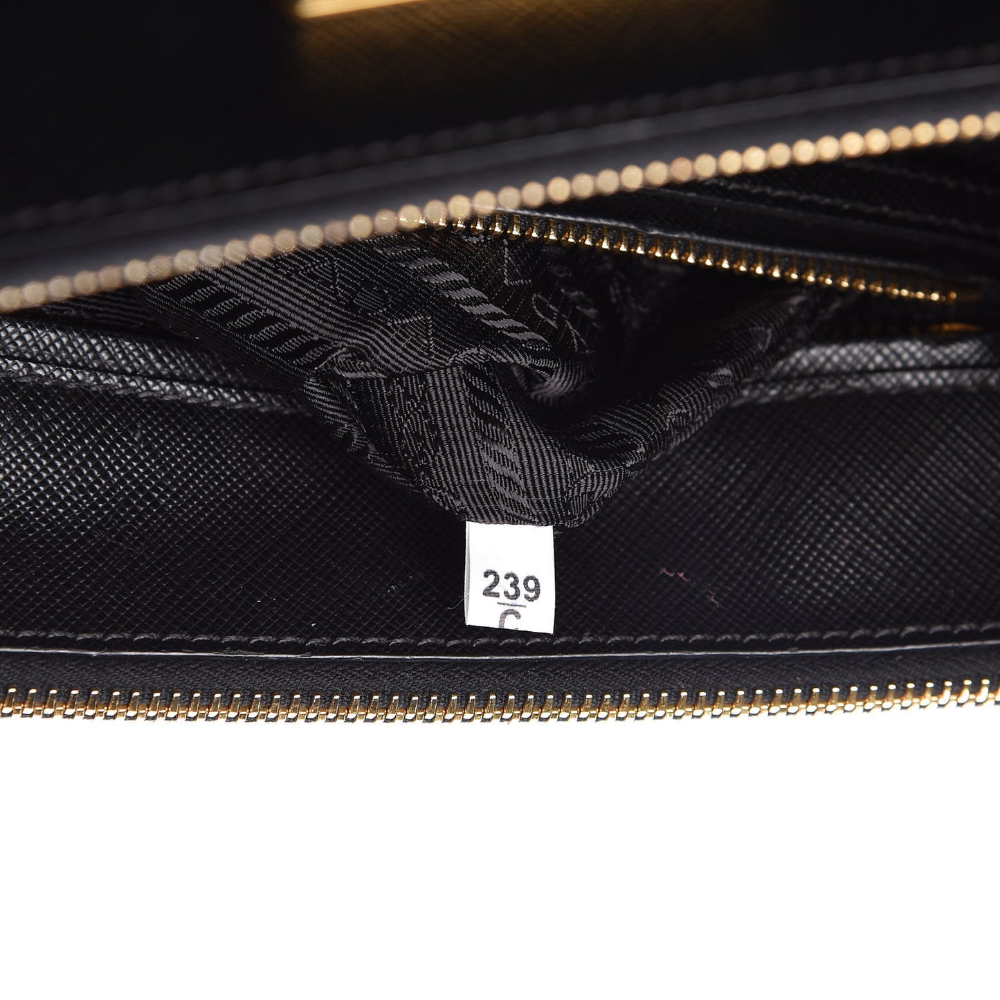 Saffiano Small Galleria Double Zip Tote Black