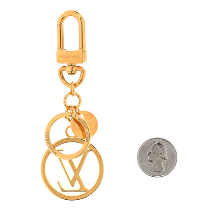 Louis Vuitton LV Circle Bag Charm Key Holder Gold 2 of 4