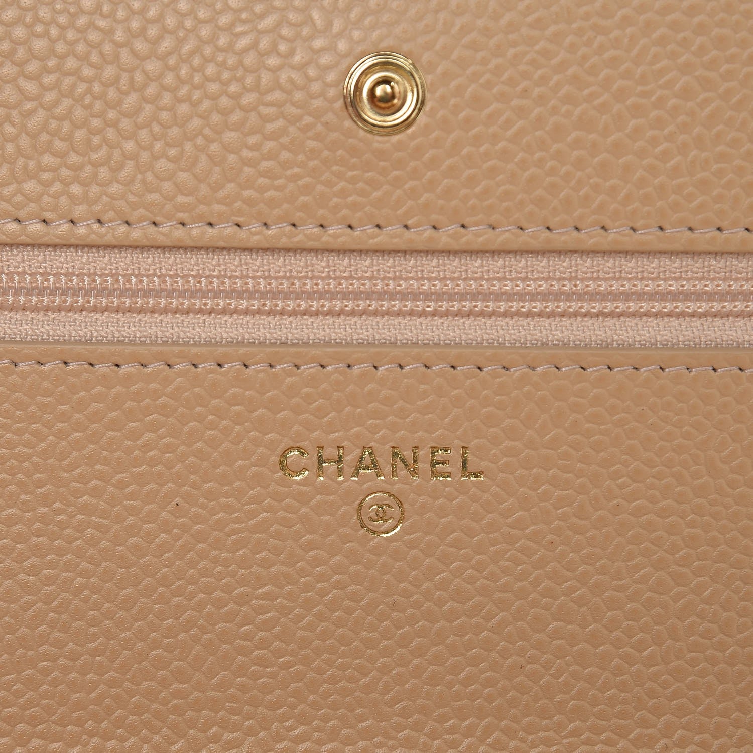 Chanel Caviar Quilted Wallet On Chain WOC Beige Clair 6 of 9