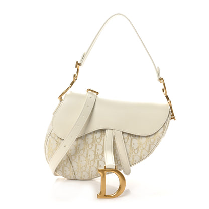 Christian Dior Oblique Smooth Calfskin Saddle Bag With Strap Latte 1 of 10