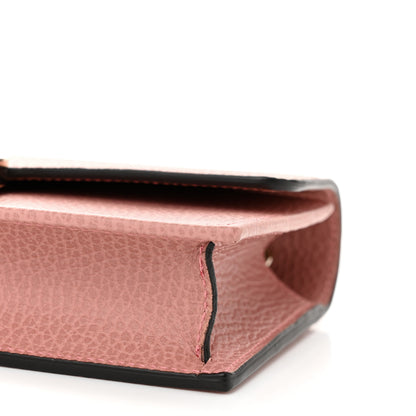 Gucci Dollar Calfskin Interlocking G Chain Wallet Soft Pink 10 of 11