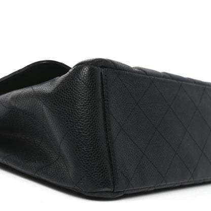 Chanel Caviar Quilted Maxi Double Flap Black 9 of 10