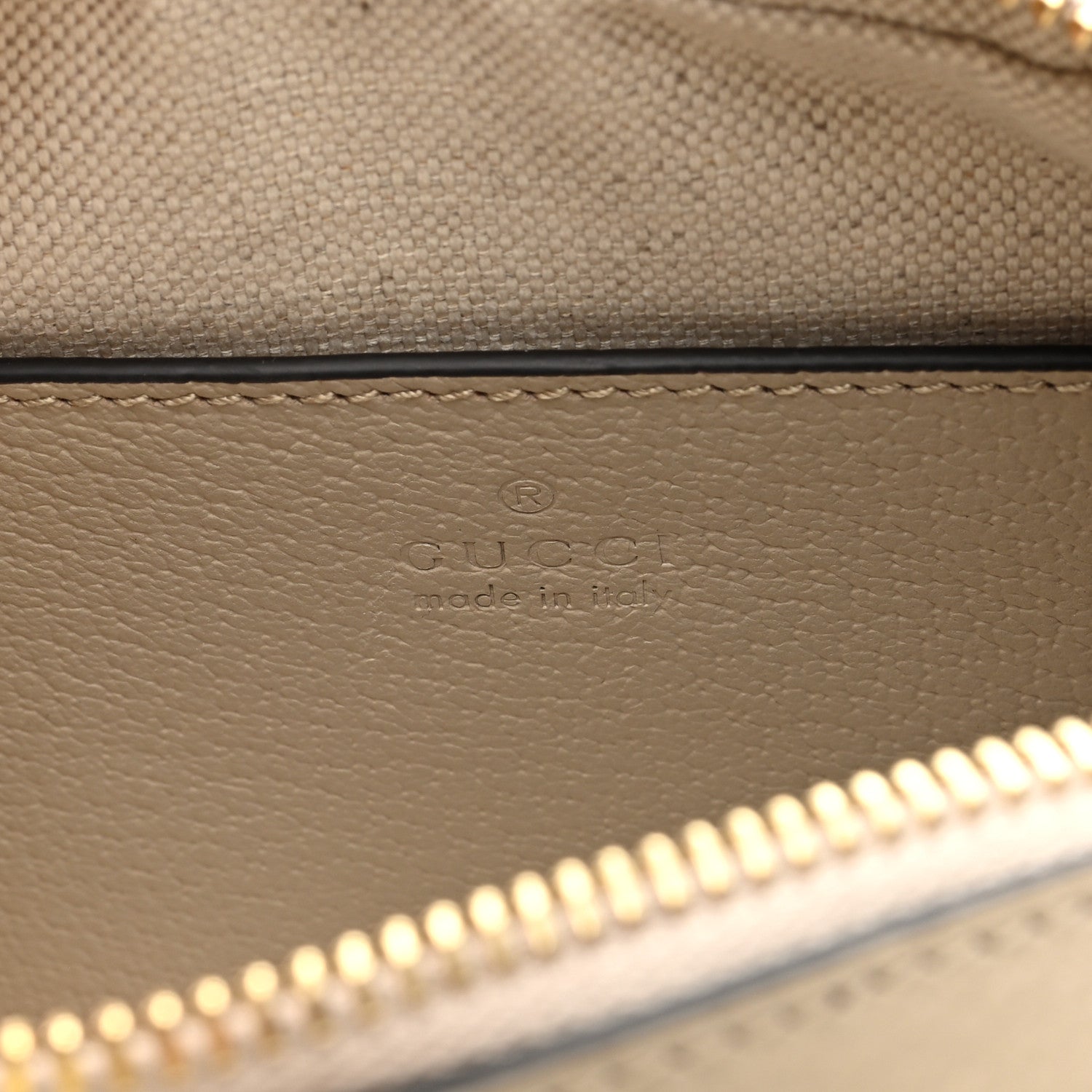 Gucci GG Supreme Monogram Textured Dollar Calfskin Mini Ophidia Shoulder Bag Beige Mystic White Oatmeal 6 of 9