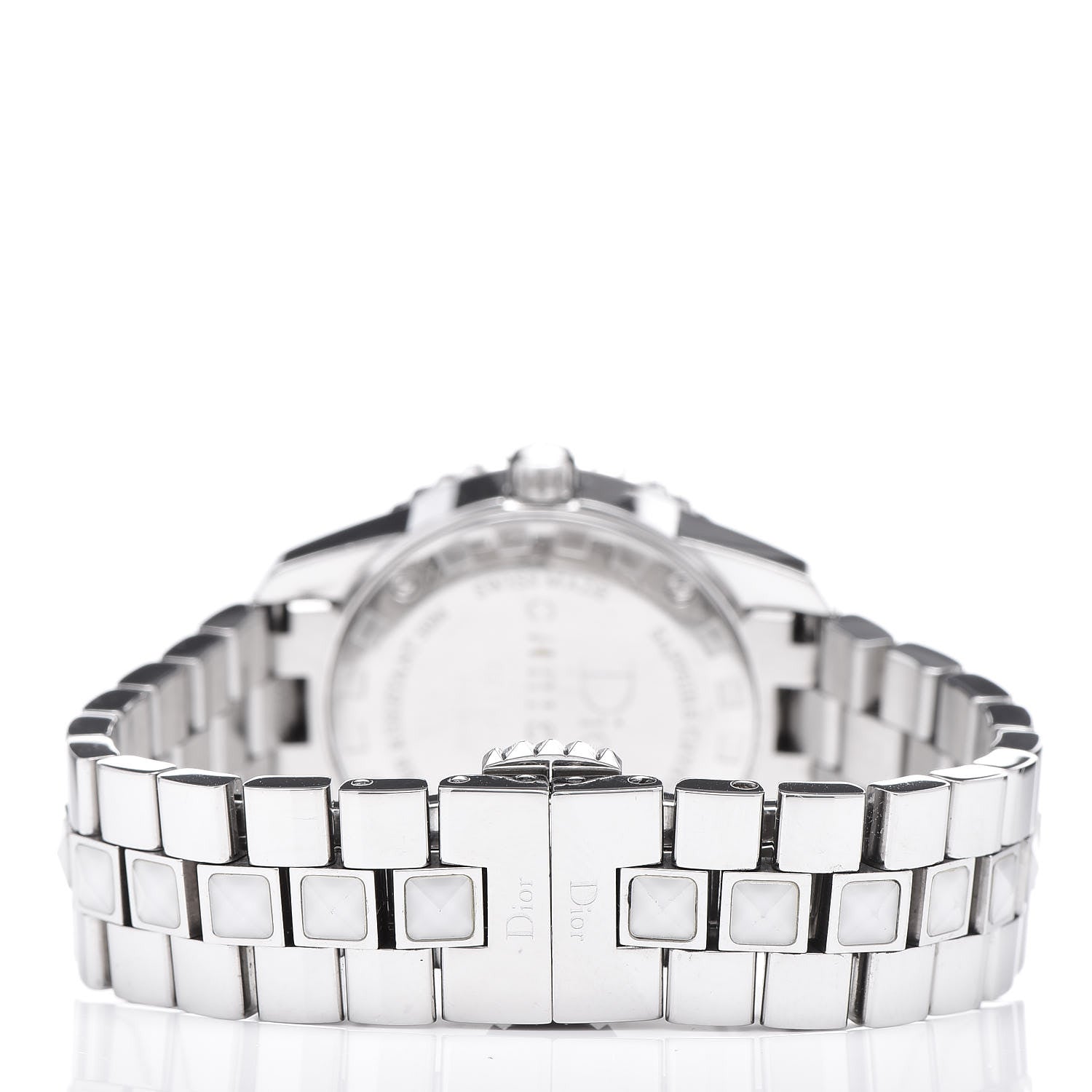 Christian Dior Stainless Steel Sapphire 29mm Christal Quartz Watch White 7 of 7