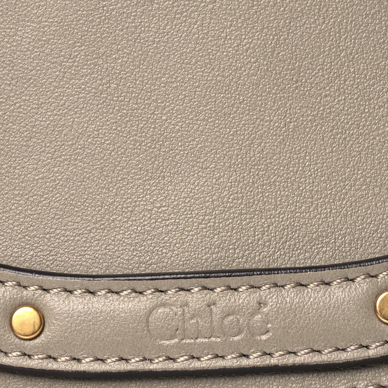 Chloe Calfskin Small Nile Bracelet Minaudiere Bag Motty Grey 9 of 14