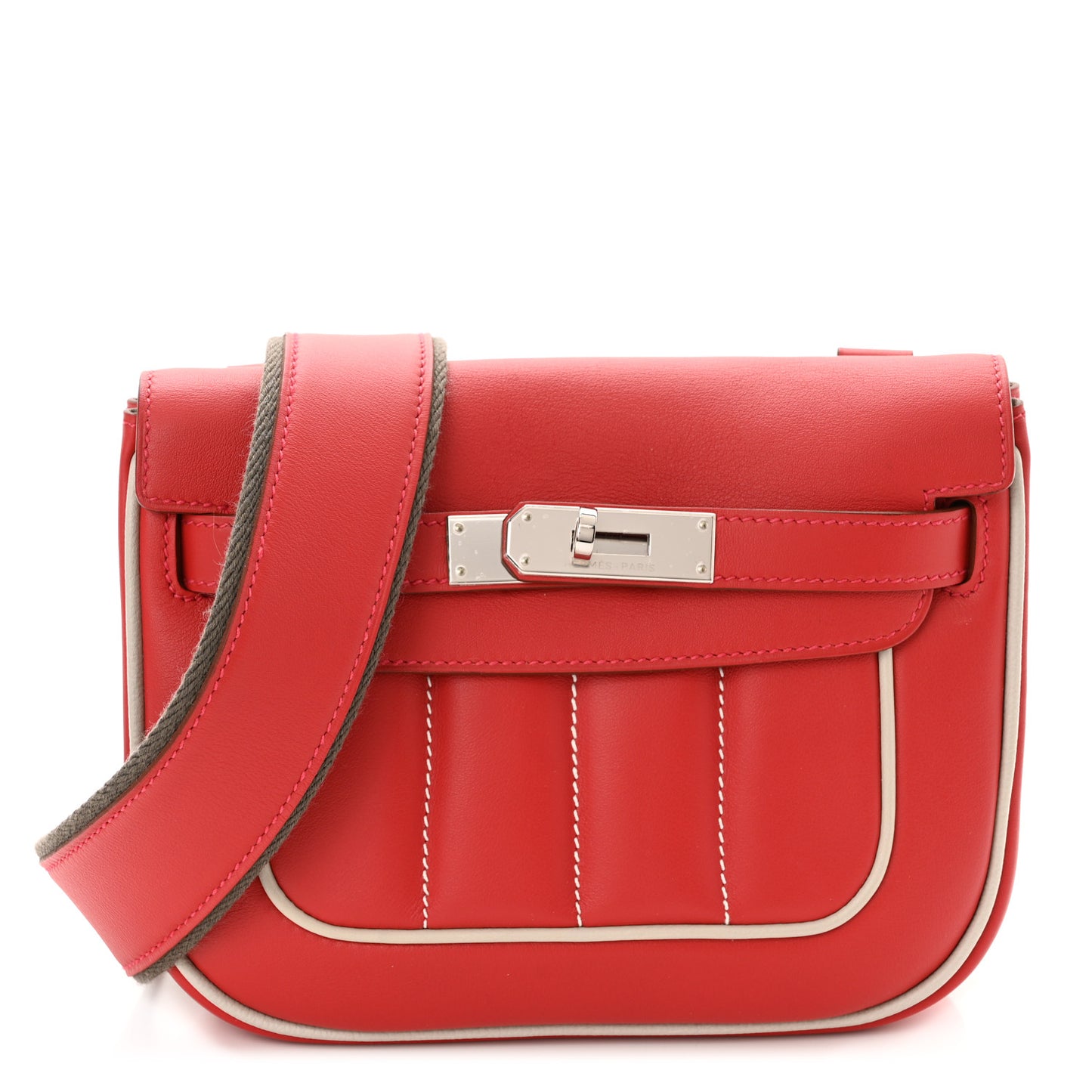 Veau Swift Mini Sac Berline Casaque Gris Perle