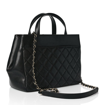 Chanel Caviar Quilted Small Business Affinity Shopping Bag Black 2 of 9