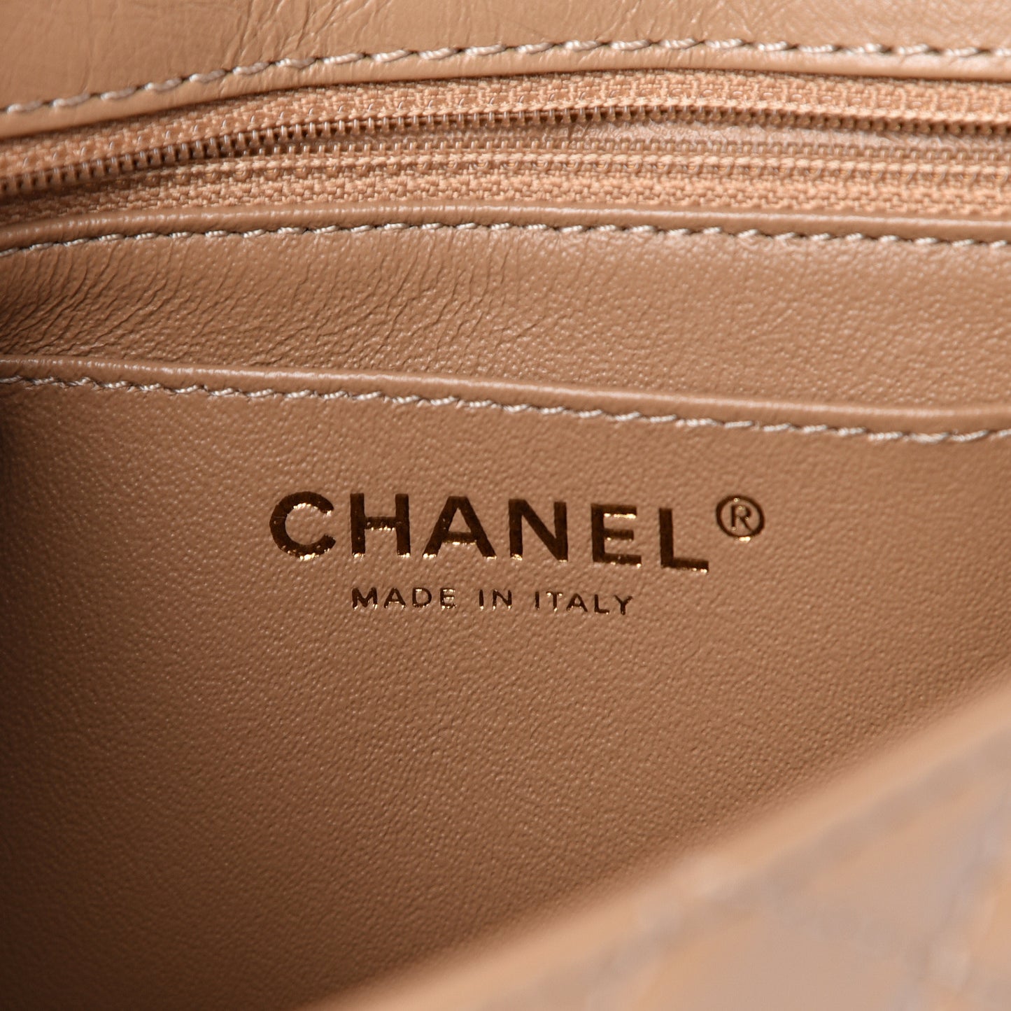 Aged Calfskin Quilted 2.55 Reissue Mini Flap Beige