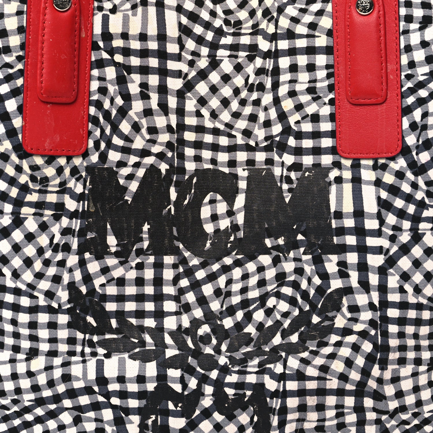 MCM Visetos Medium Liz Reversible Shopper Tote Ruby Red 11 of 19