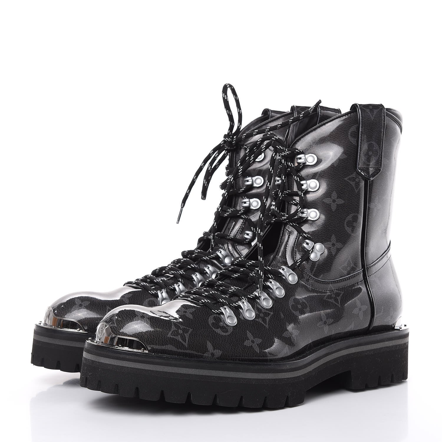Louis Vuitton Monogram Eclipse Glaze Mens Outland Ankle Boots 9 3 of 7