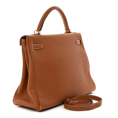 Hermes Togo Kelly Retourne 32 Gold 3 of 17