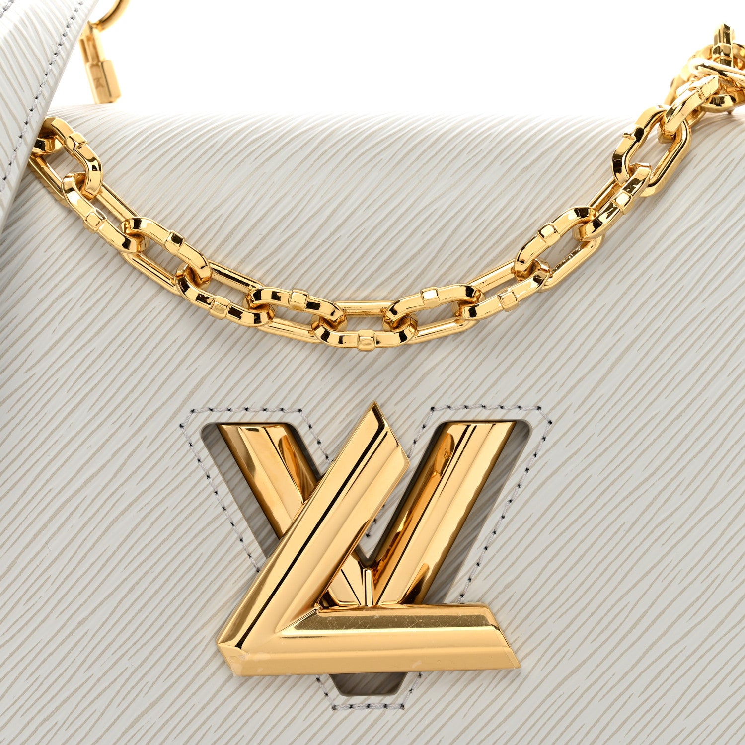Louis Vuitton Epi Twist Shoulder Bag MM Gris 5 of 9