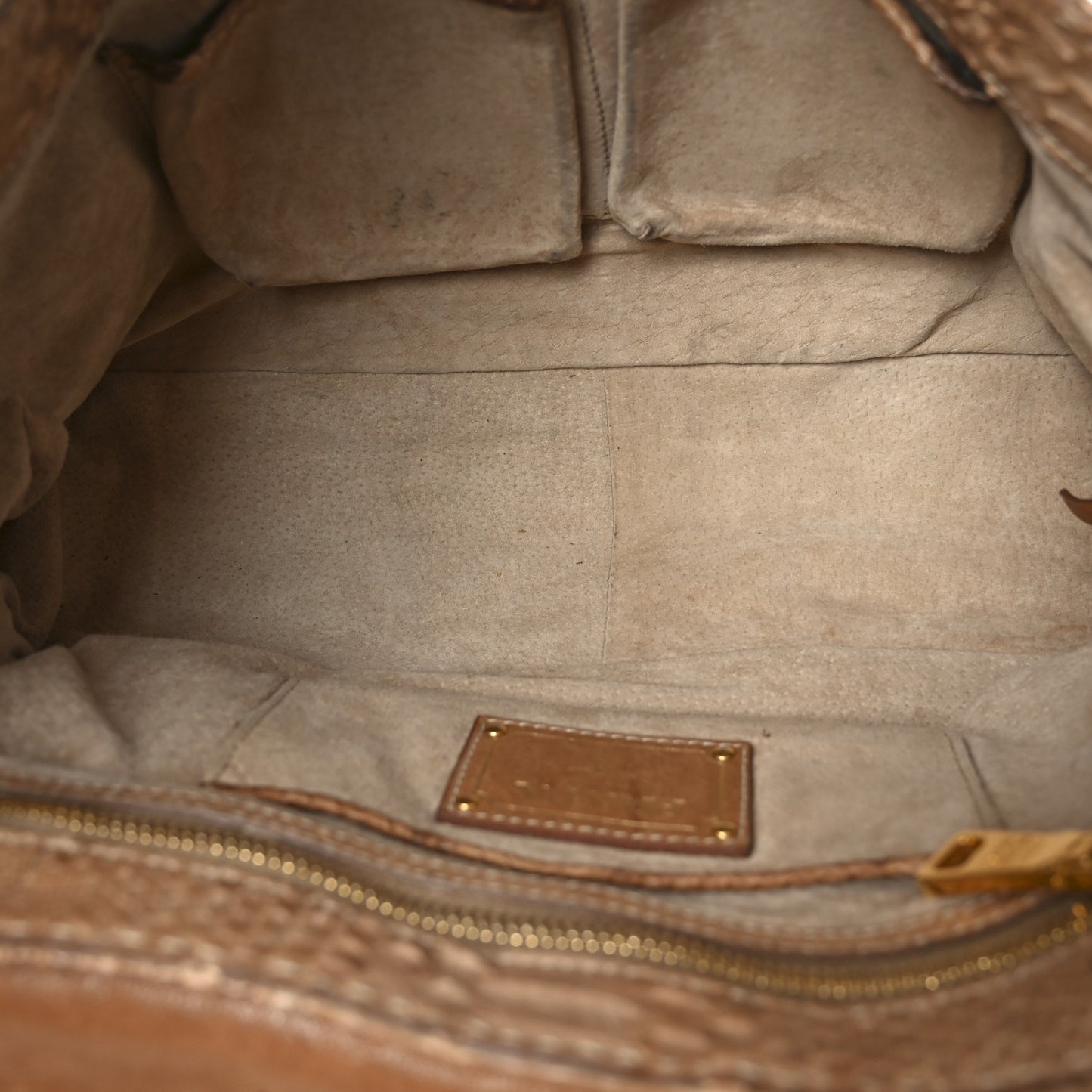 Snakeskin Shoulder Bag Naturale