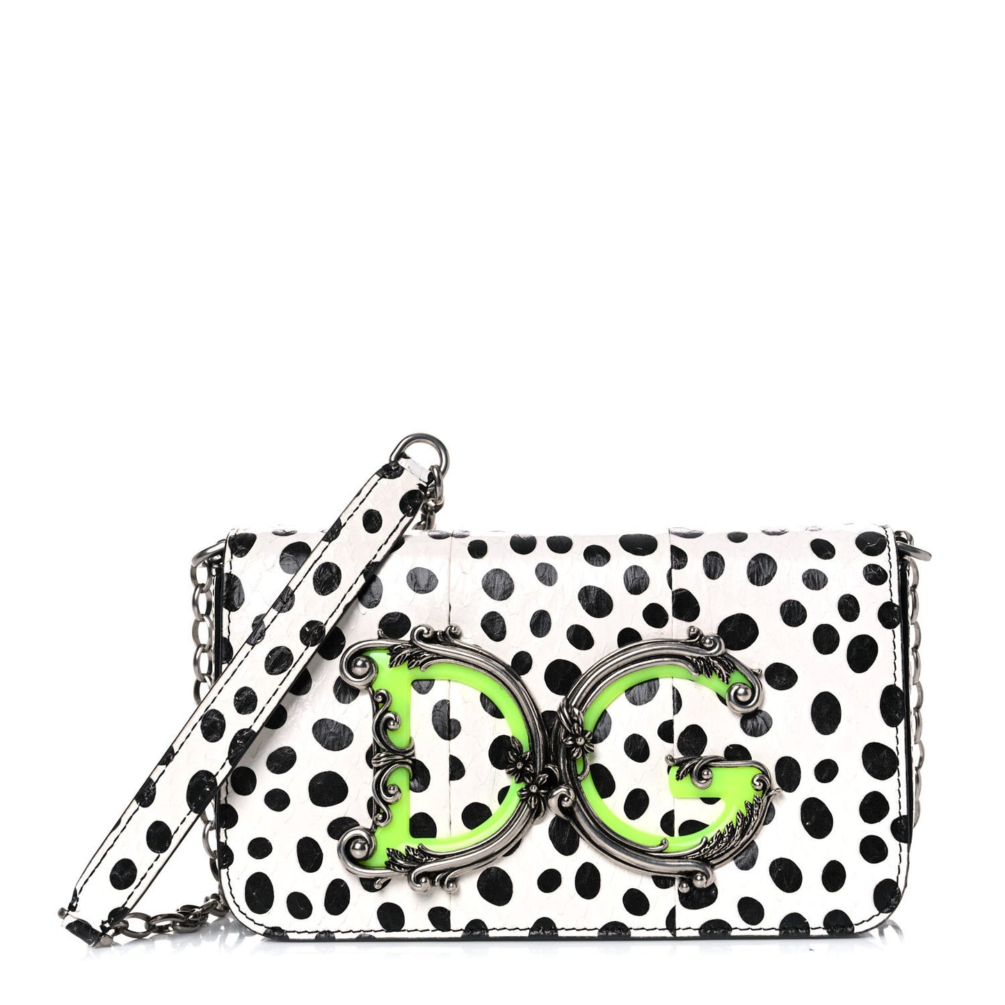 Printed Elaphe DG Girls Shoulder Bag Multicolor