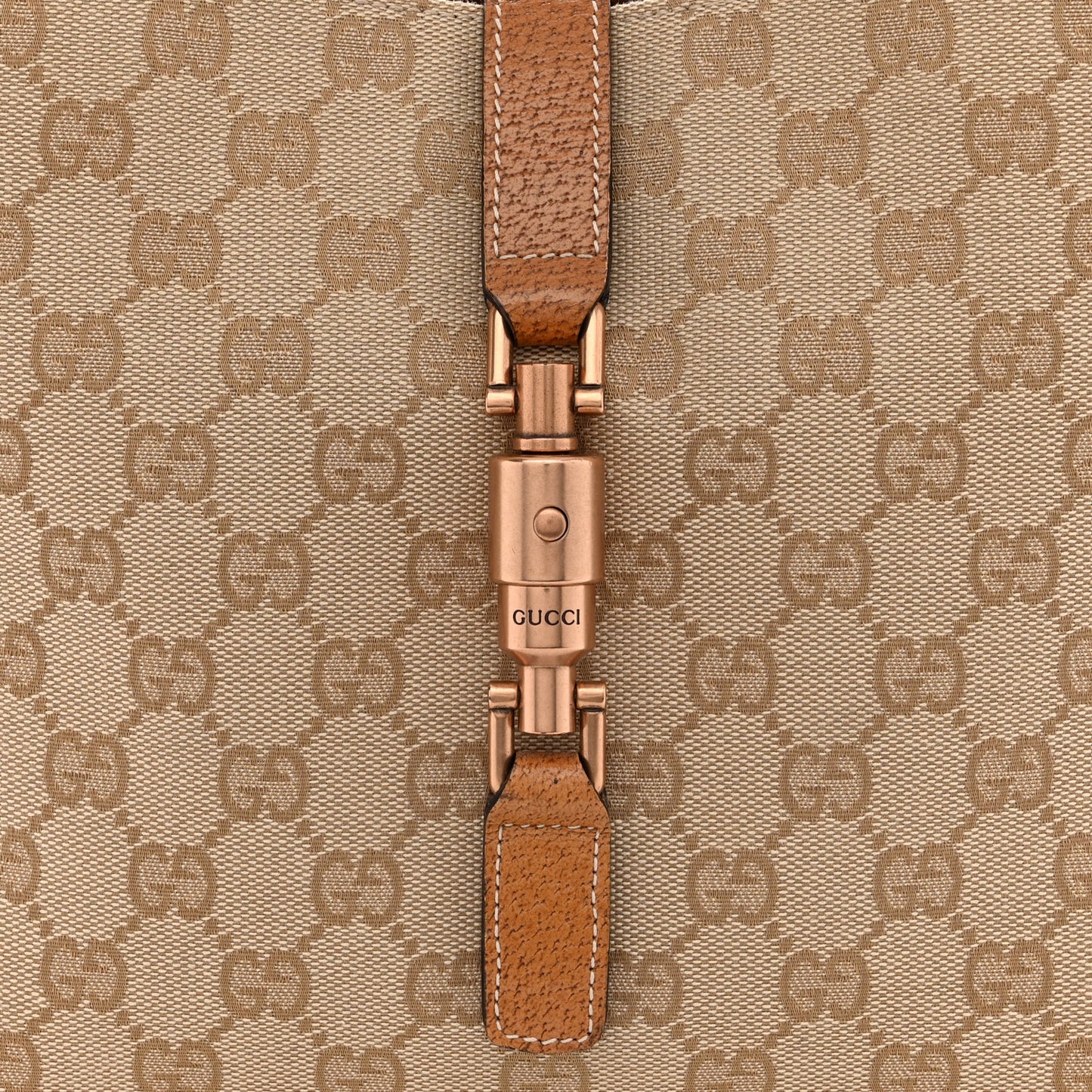 Monogram Piston Lock Jackie O Hobo Tan