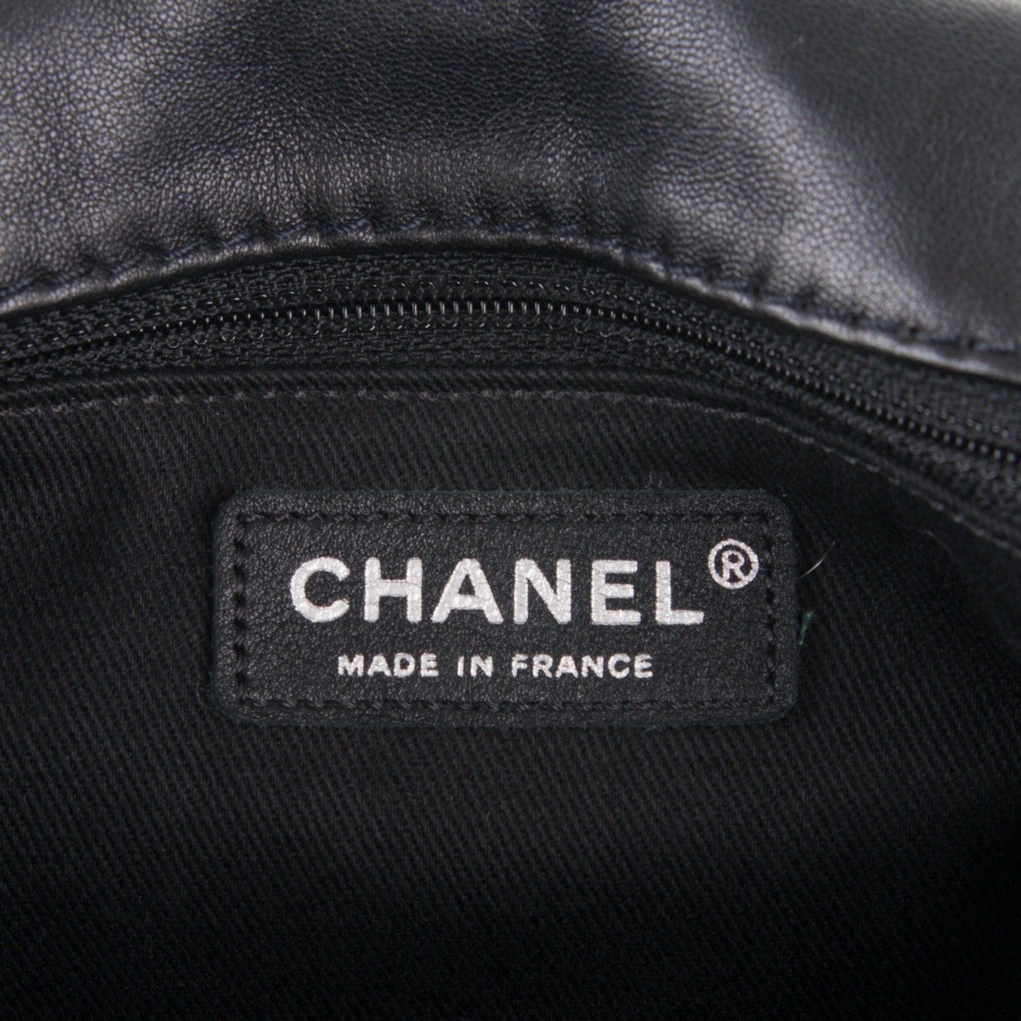 Lambskin Stitched Messenger Bag Black