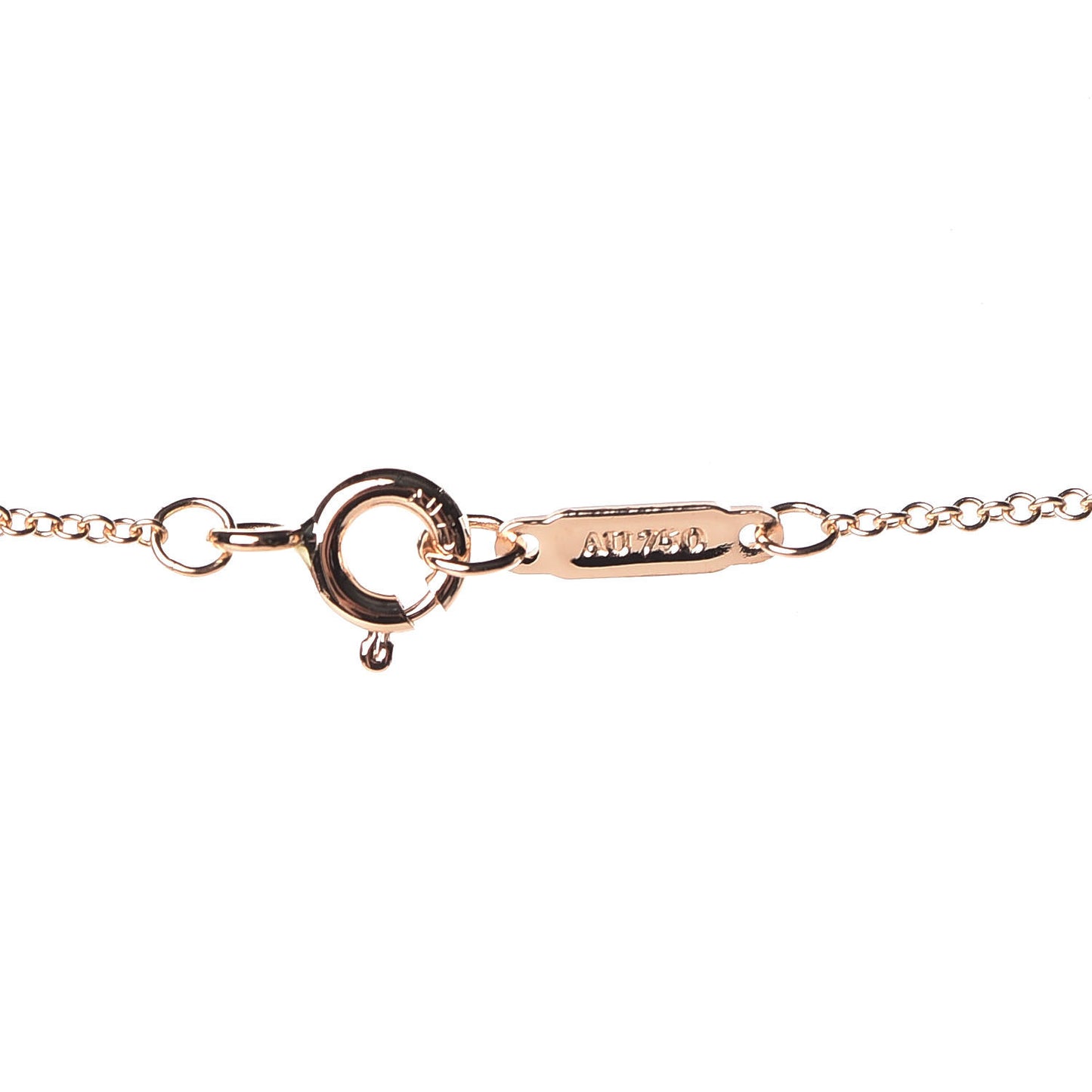 18K Rose Gold Diamond Atlas Pierced Key Pendant Necklace