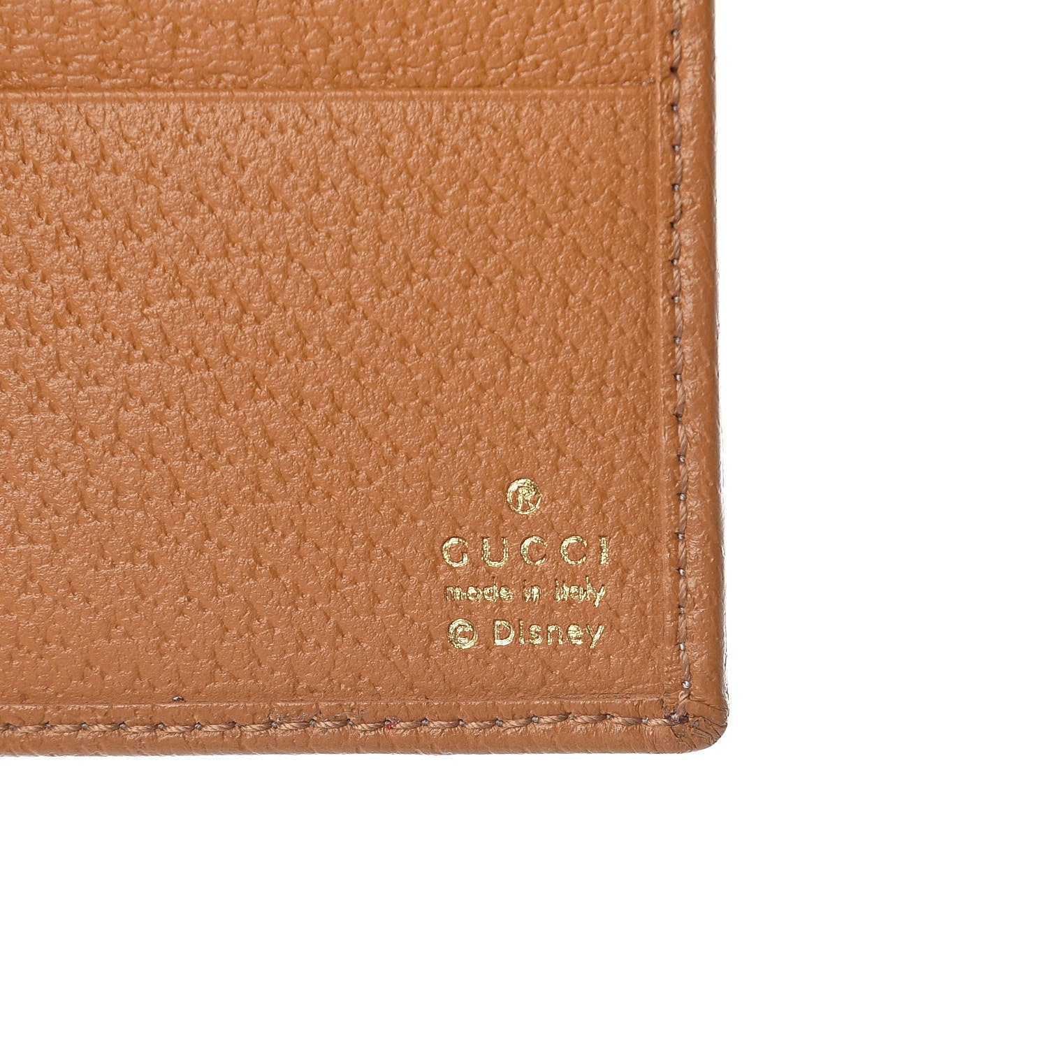 Gucci X DISNEY Mini Vintage GG Supreme Monogram Mickey Mouse Wallet Beige Vintage Sun Oil 6 of 6