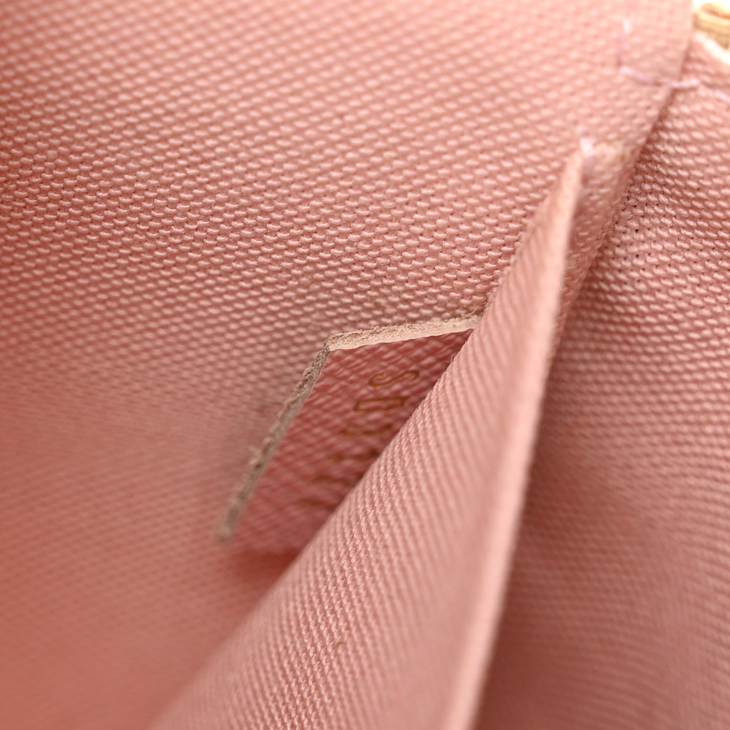 Louis Vuitton Damier Azur Pochette Felicie Chain Wallet Rose Ballerine 9 of 9