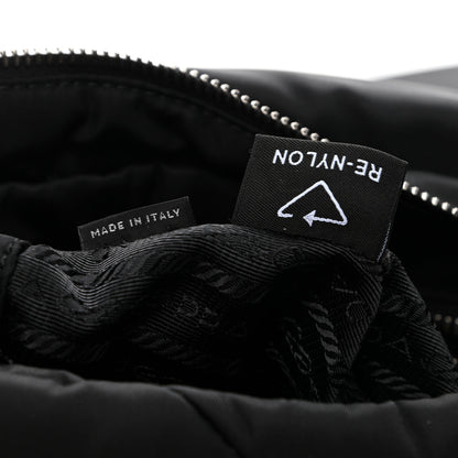Prada Re-Nylon Quilted Padded Flap Shoulder Bag Black 10 of 12
