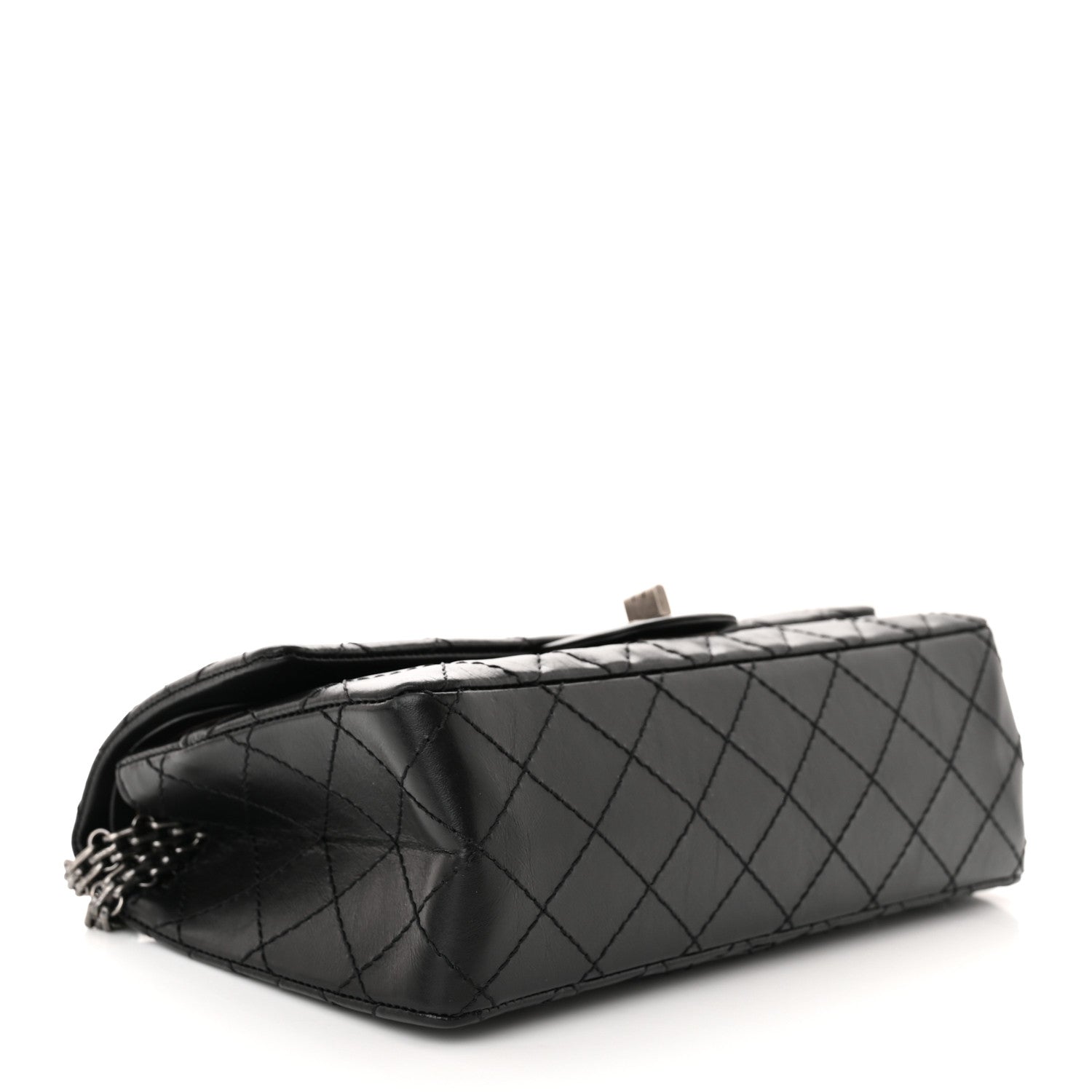 Chanel Aged Calfskin Quilted 2.55 Reissue 225 Flap Black 4 of 11