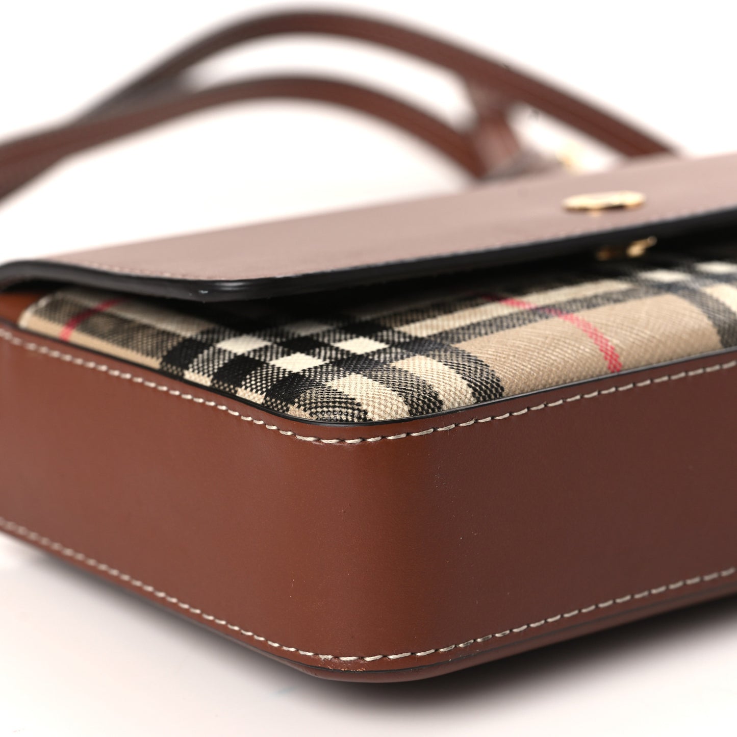 Calfskin Vintage Check New Hampshire Bag Archive Beige Tan