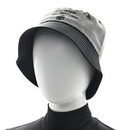 Prada Crystal Tessuto Bucket Hat L Black Acciaio 2 of 8
