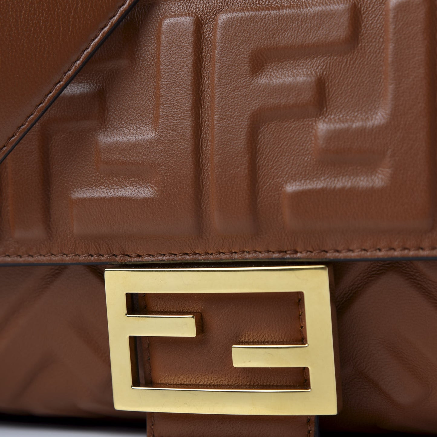 Nappa FF 1974 Embossed Baguette Coloniale