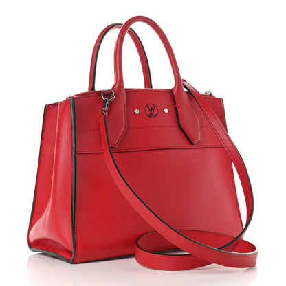 Louis Vuitton Calfskin City Steamer PM Rubis 3 of 20