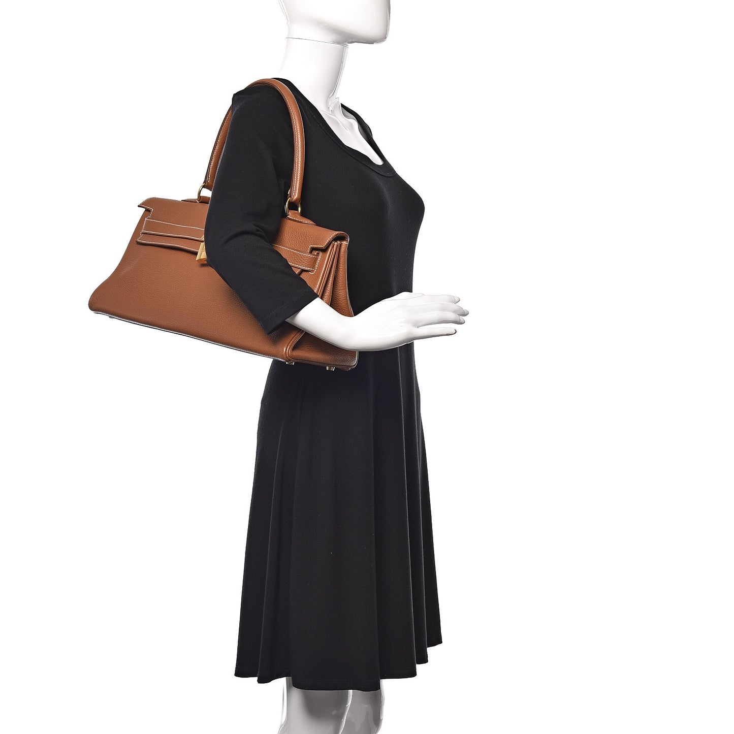 Taurillon Clemence Shoulder Kelly 40 Gold