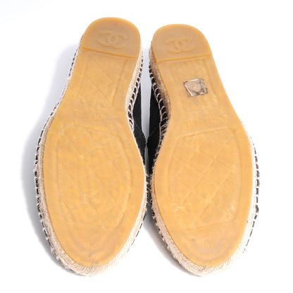 Chanel Toile CC Espadrilles 40 Black 5 of 5
