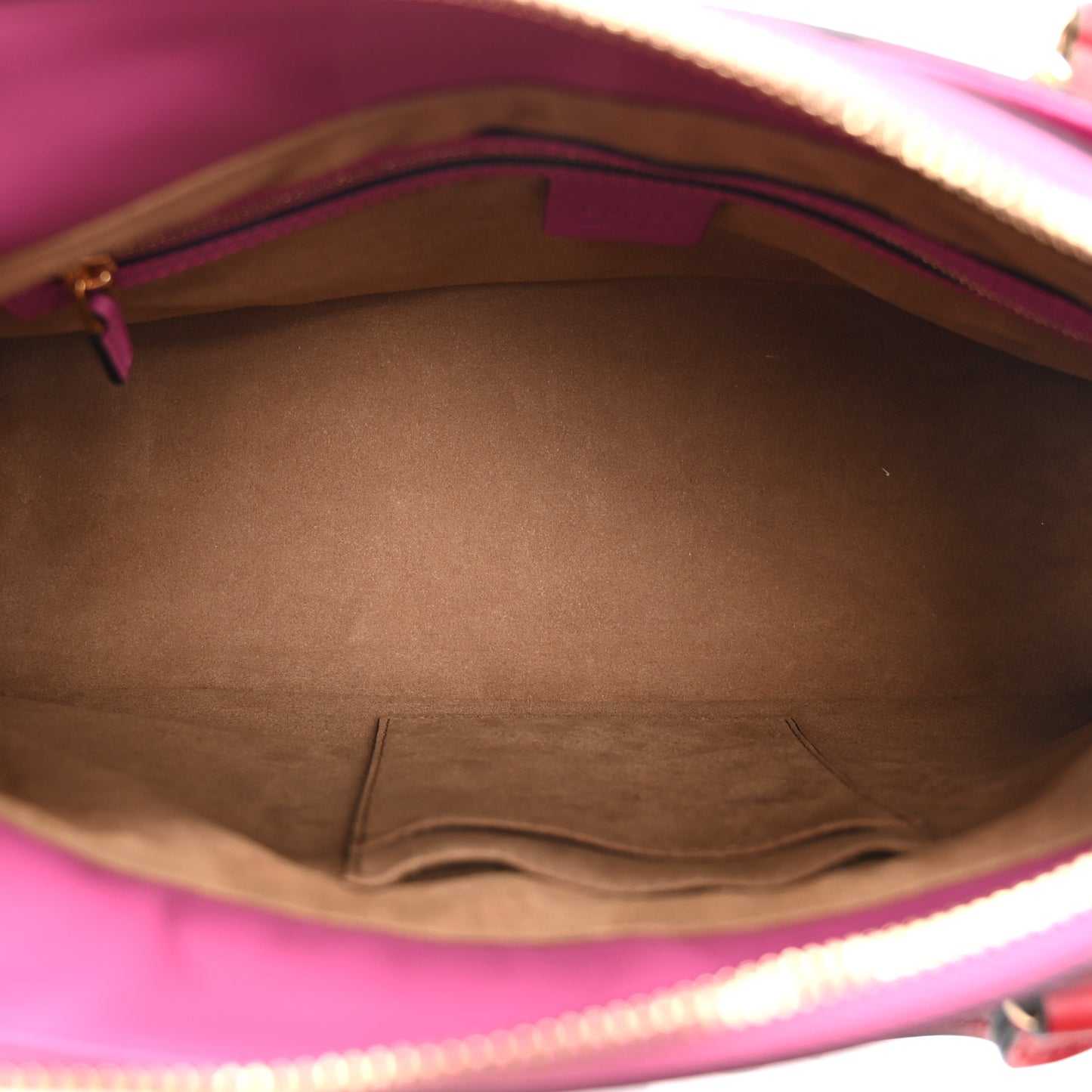 GG Supreme Monogram Moon Calfskin Small Zip Top Tote Beige Ebony Hibiscus Red New Rosette