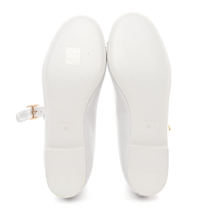 Chanel Lambskin Mary Jane Flats 38 White 5 of 9
