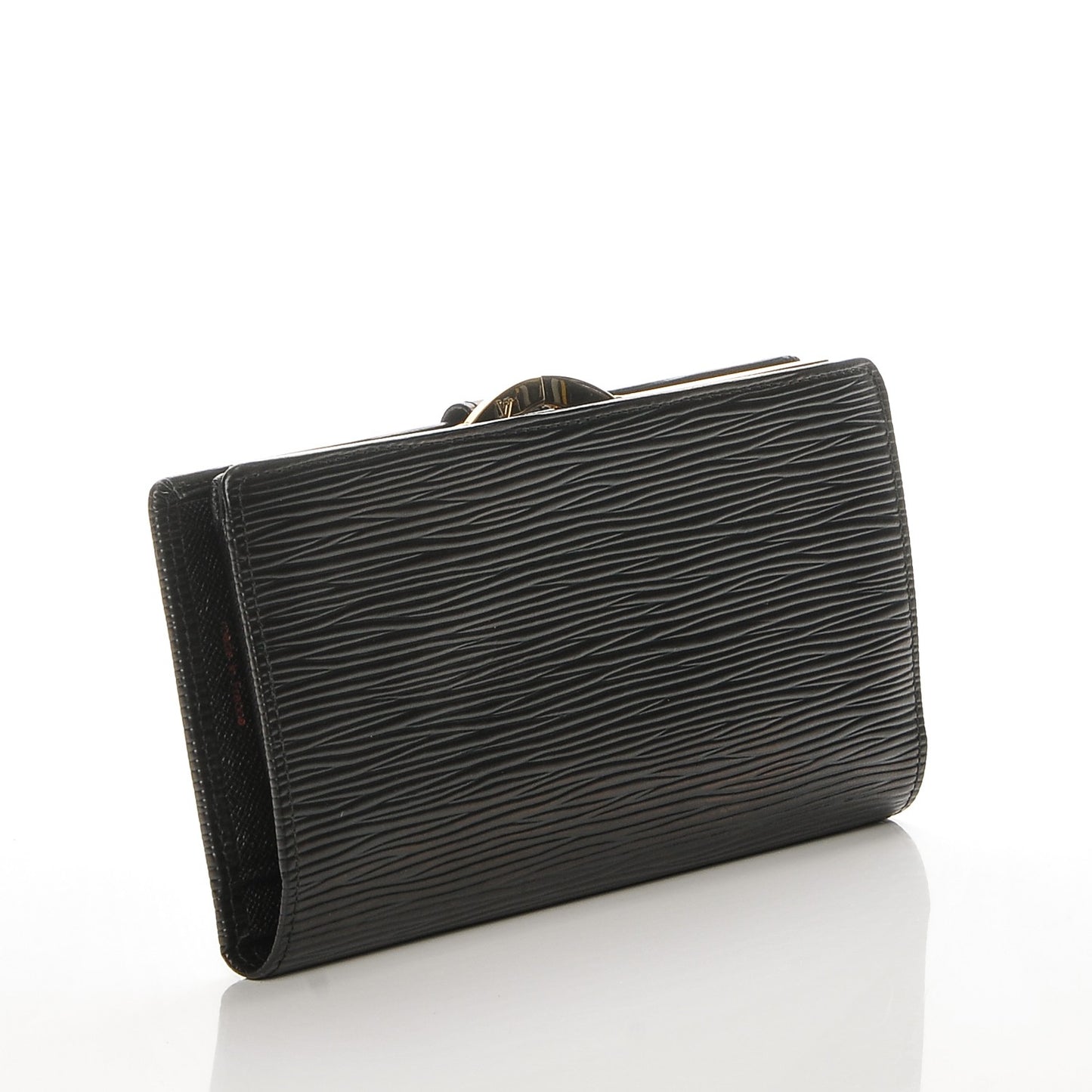 Epi Viennois Continental French Purse Wallet Black