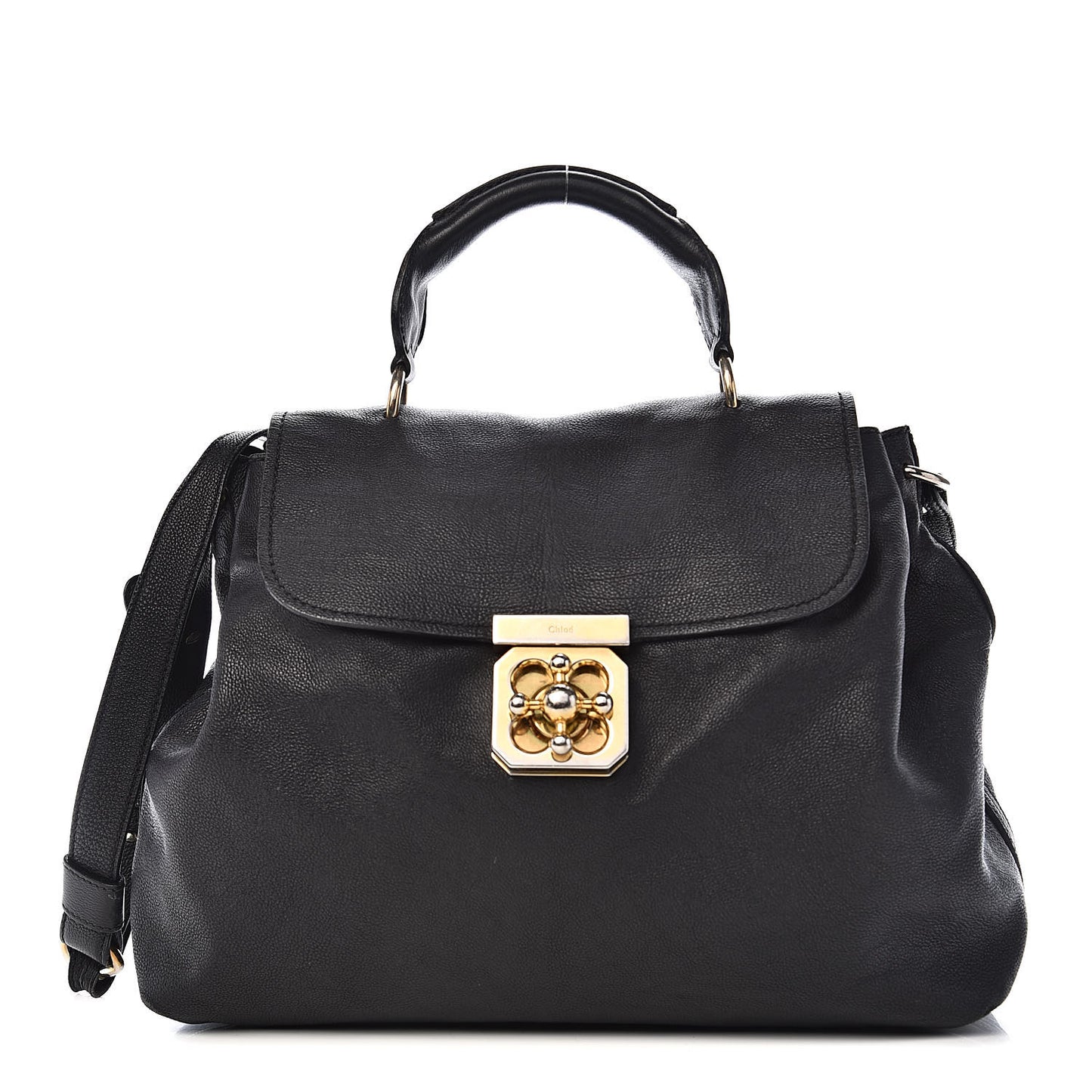 Calfskin Elsie Satchel Black