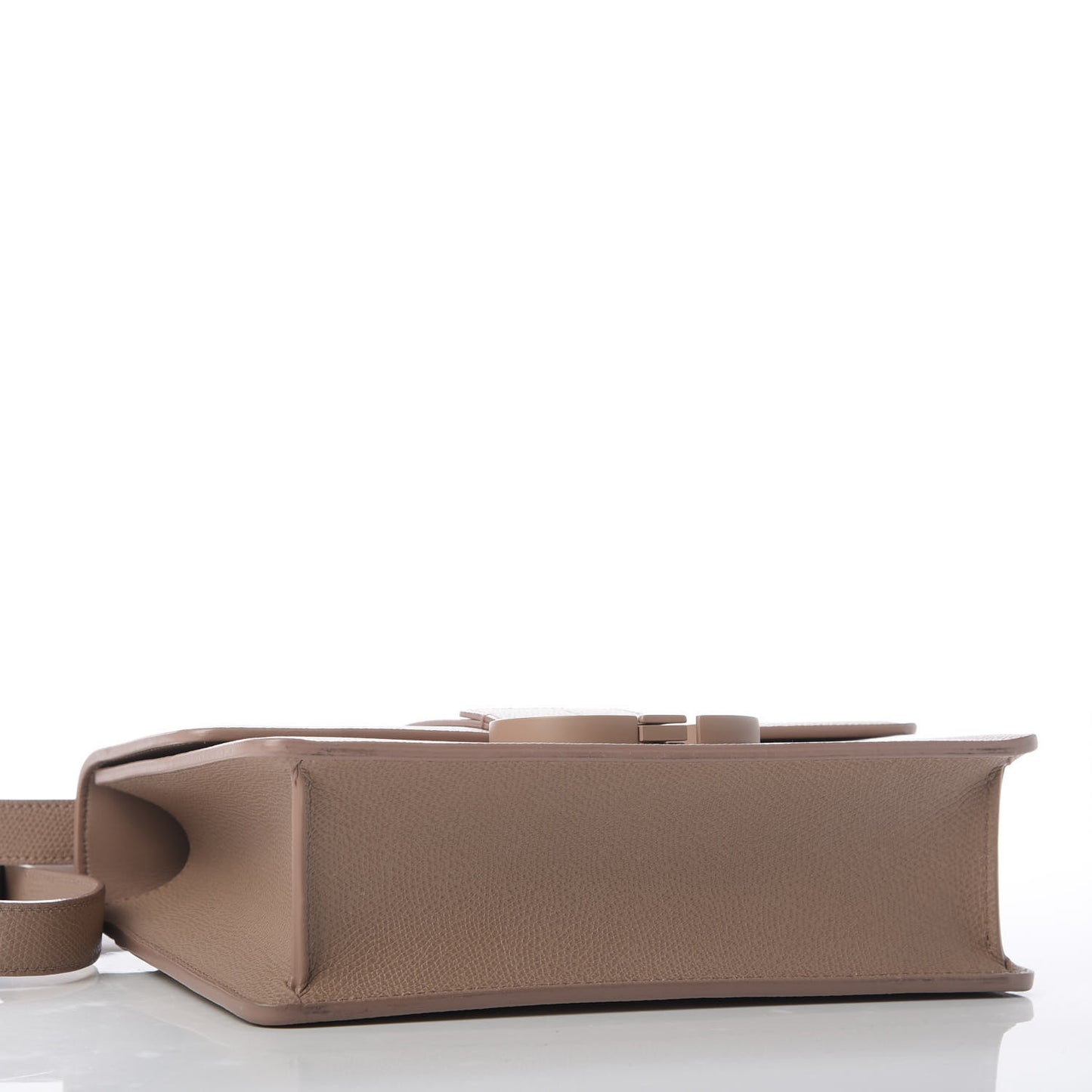 Ultra Matte Grained Calfskin 30 Montaigne Flap Bag Blush