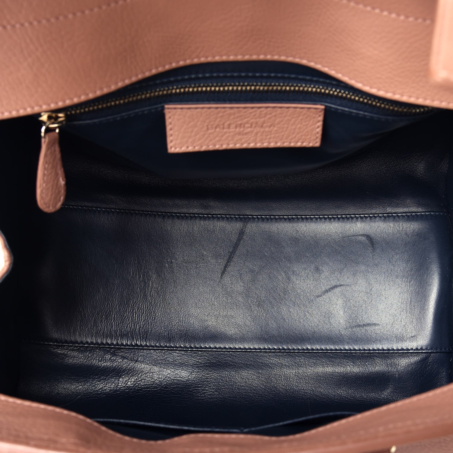 Balenciaga Grained Calfskin M Tube Round Tote Dusty Rose 5 of 10