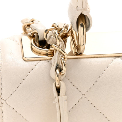 Chanel Lambskin Quilted Small Trendy CC Dual Handle Flap Bag White 14 of 15