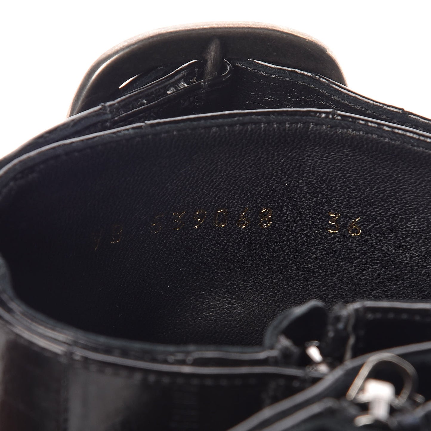Shiny Eel Joplin Buckle Booties 36 Black