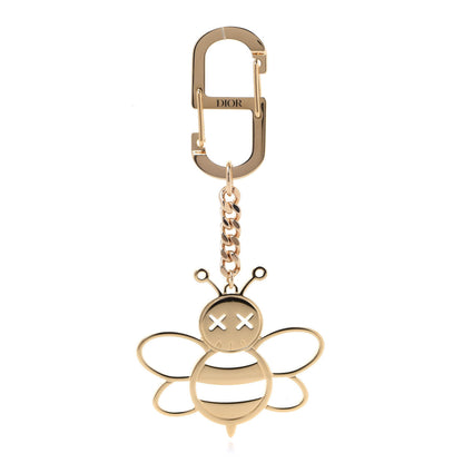 Christian Dior x KAWS Brass Bee Charm Key Ring Gold 1 of 3