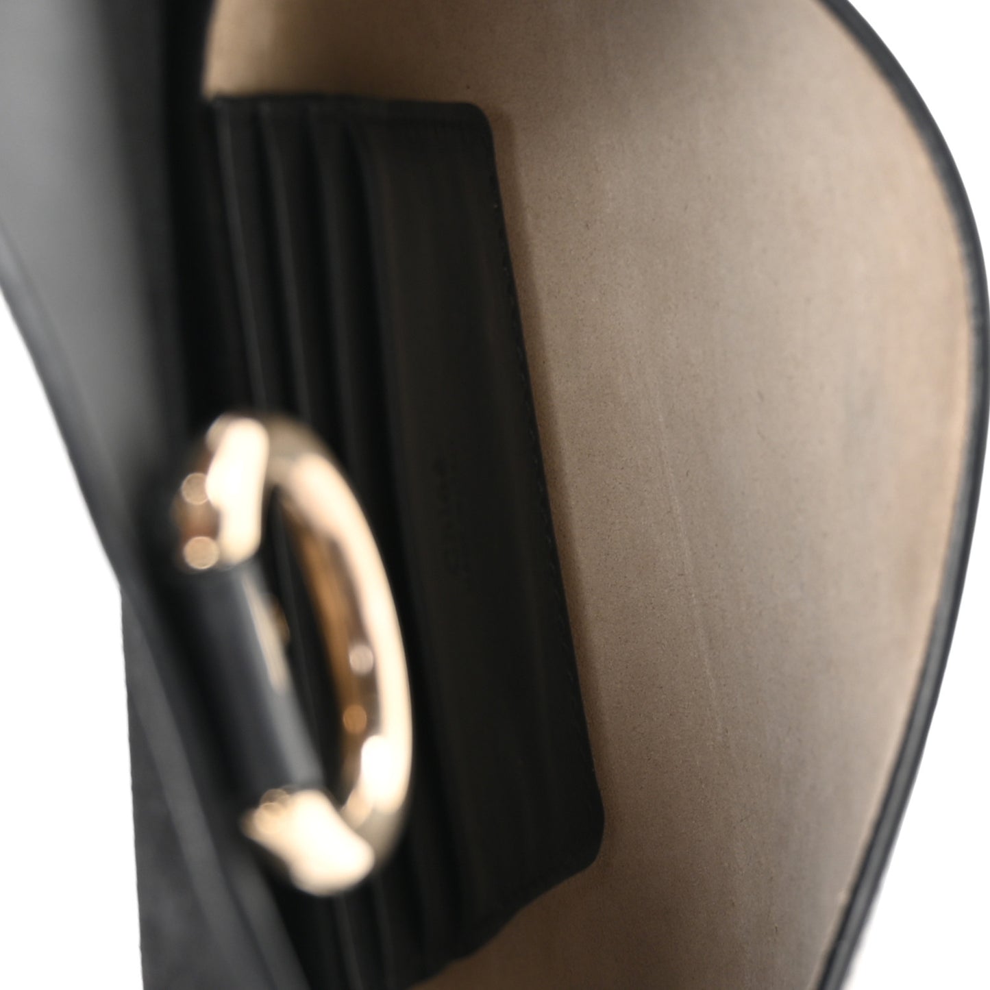 Suede Calfskin Mini Faye Shoulder Bag Black