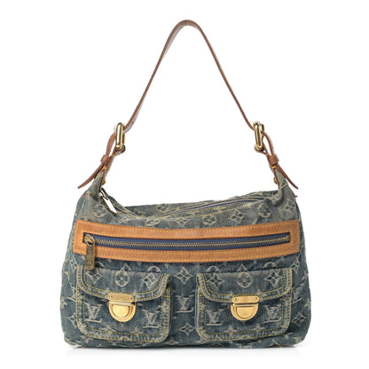 Louis Vuitton Monogram Denim Baggy PM Blue 1 of 15