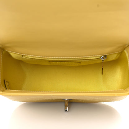 Chanel Calfskin Stitched Small Ring My Bag Flap Crossbody Yellow 5 of 10