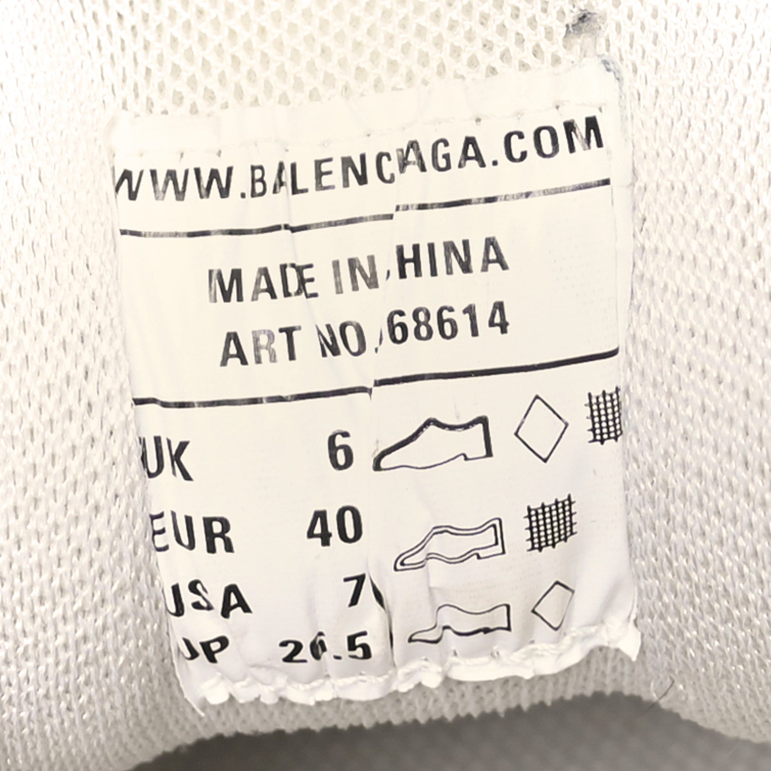 Balenciaga Rubber Mesh Womens Track.2 Open Sneakers 40 White
