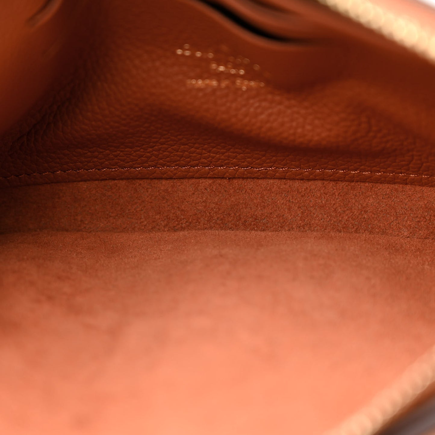 Empreinte Monogram Giant Double Zip Pochette Caramel