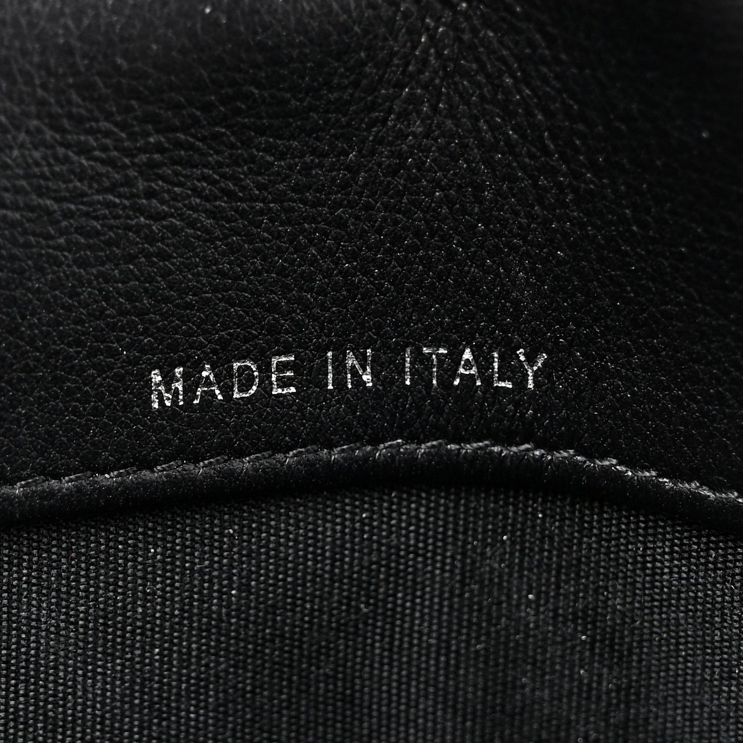 Metallic Goatskin Boy Wallet On Removable Chain WOC Black Silver