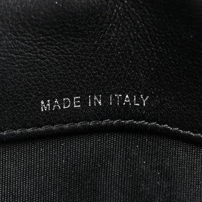 Chanel Metallic Goatskin Boy Wallet On Removable Chain WOC Black Silver 8 of 19