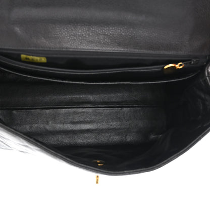 Chanel Caviar Quilted Jumbo Kelly Flap Black 5 of 11