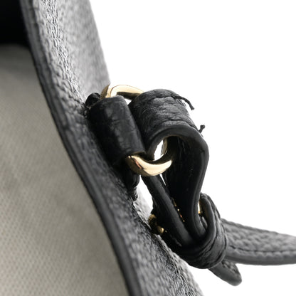 Salvatore Ferragamo Grained Calfskin Double Handle Small Amy Tote Black 11 of 11